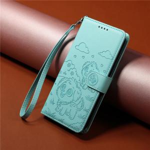 Luxury Flip Leather Casing For Samsung Galaxy A13 A04 A04E A04S A33 A23 A53 A73 A12 A22 A22S A32 A52 A52S 5G 4G Cute Dog Cartoon Wallet Lanyard Stand Cover Case