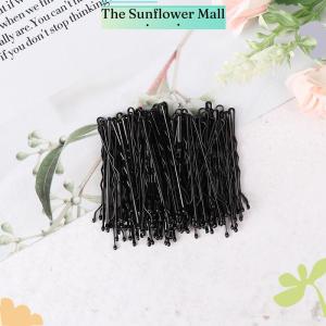 Sunflower 100Pcs Wedding Hair Clips Barrette Hairpins Black Side Wire Folder Styling Tools