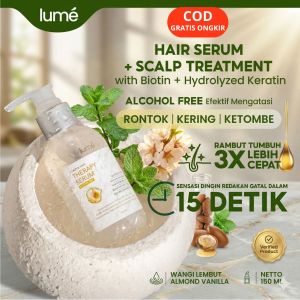 Lume Scalp Hair Therapy Serum Grow Tonic Non Paraben Anti Rontok Rambut Bercabang Ketombe Kering Lumecolors BPOM