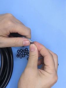 PL 50pcs/lot High Pressure Water Cleaning Outlet O-ring Rubber Ring Bla Car Wash Machine Accessories Car Beauty Water Acc new