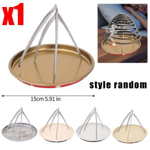 5Pcs Triangular Incense Holder with Ash Tray Standing Incense Holder Safty Coil Burner Mosquito Incense Rack Incense Base Aromatherapy Plate