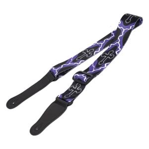 สายคล้องกีต้าร์ปรับระดับได้พร้อมมีความสะดวกสบายในการสวมใส่รองไหล่ปลายหนังเข็มขัดสายคล้องกีต้าร์ไฟฟ้า