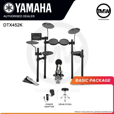 Yamaha DTX452K Electronic Drums DTX-452K DTX 452K Digital Drum Set