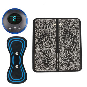 Electric Foot Massager Mat with Remote Control EMS Foot Muscle Leg Shaping Reflexology Electric Feet Pad