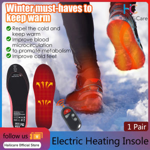 Hailicare Hailicare 1 cặp lót giày sưởi điện Pad giữ ấm chân điện Sock Pad giữ ấm chân mùa đông Đế sưởi thể thao ngoài trời Đế sưởi ấm mùa đông Đệm USB có thể sạc lại