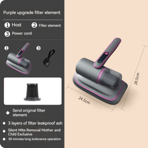 （3 Year Warranty）Household Wireless Mite Remover 12000Pa Suction LCD Screen Handheld Vacuum Cleaner Ultraviolet Sterilization Large Suction Mite Removal