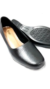 SEPATU WEDGES WANITA KULIT MODEL PLAIN SIMPLE TTP CANTIK