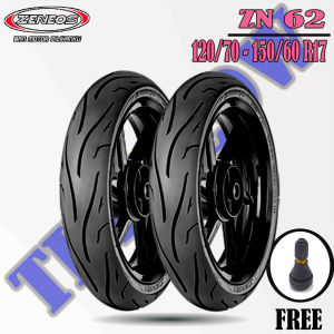 Sepasang Ban Motor MOGE (Motor Batangan)  ZENEOS ZN62 RS 120/70 - 150/60 RACING SPORT R17 Tubeless