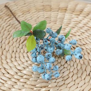 EDDY SONG Decorative DIY Blueberry Home For Home Wedding Party Ornament Christmas Decoration Party Supplies Artificial Berry Xmas Decor
