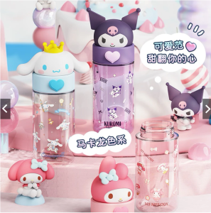 botol minum kepala KUROMI / botol kuromi / my melody / cinnamorol 450 ml