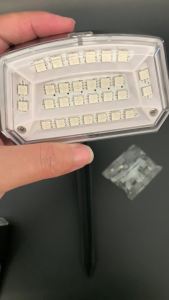 Solar Led Spotlight Landscape Lamp Adjustable Spotlights Powered Walkway Lights Outdoor Yard Lamps Pathway Waterproof Garden Driveway Spike Warm Dusk To Dawn Lawn Spot Fence Light