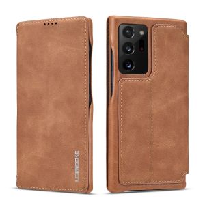 For Samsung Galaxy Note 20 / Note 20 Ultra / Note 10 / Note 10 Plus Phone Case Luxury Wallet Card Slots Couples Flip Cover Casing