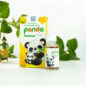 Tinh dầu húng chanh lên men Panda Thanh Mộc Hương 30ml giảm ho sổ mũi tăng sức đề kháng cho trẻ