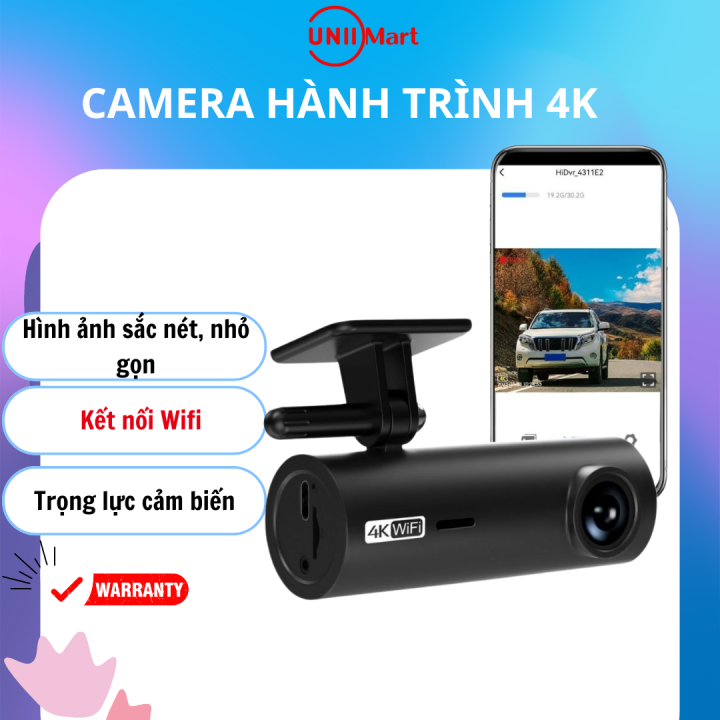 Camera hành trình ô tô KAW, camera trước sau fullHD 4K, quay trước ...