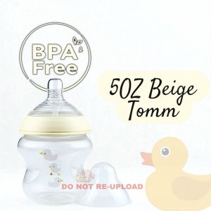 BPA Free 5OZ & 8OZ wide neck PP feeding baby bottle for baby up to 2 years old breast like nipple