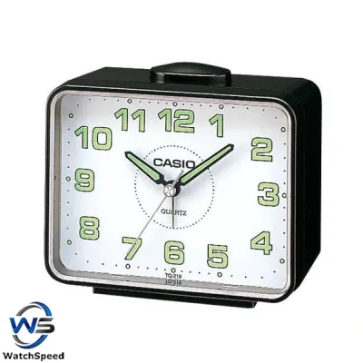 Casio TQ218-1B Table Top Travel Alarm Clock TQ-218-1B