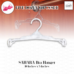 [WHOLESALE] Five Dozen (Pack of 60) Transparent 10" Bra/Panty Hanger SAHARA Underwear Hanger (COD)