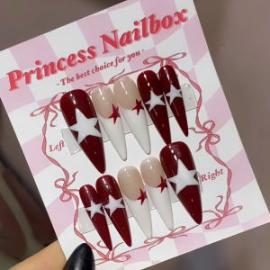 PrincessNailbox[mãTP28]móng úp sơn gelthiết kế thủ công(tặng keodũamiếng dángiấy lau…)