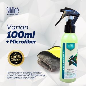 Shampo Pengkilap Sabun Cuci Kering Mobil Motor Waterless Shinee Dry Wash and Wax Perawatan Kendaraan
