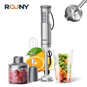 Powerful Hand Immersion Blender 1200W MAX4-in-1 Stainless Steel Stick Food Mixer700ml Mixing Beaker500ml ProcessorWhisk