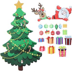 UNIITY PVC dán xe hơi hình chủ đề Giáng sinh. Cây thông Noel mềm dán tủ lạnh Ông già Noel dán tủ lạnh chủ đề Giáng sinh Tem dán thân xe