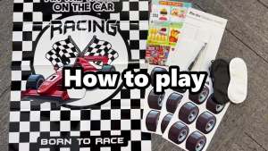 Racing Car Party Games Pin The Wheel on The Cars Game for Monster Truck Wheels Car Speed Birthday Party Decorations Supplies