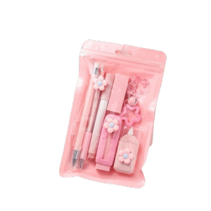 ZYJC ABS Material Stationery Set Pen Functional Gift Kit Ins Style Cute Floral School Supplies Kit School