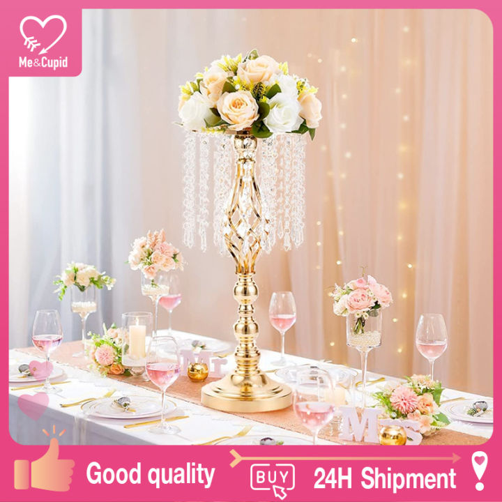 Crystal Flower Stand Wedding Road Lead Tall Flower Holders