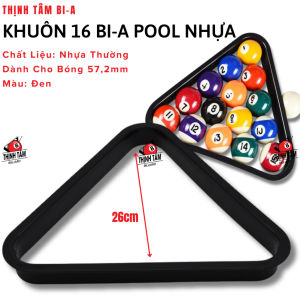 [THỊNH TÂM] Khuôn Xếp Bida Lỗ Khuôn Tam Giácc 16 Bi-A Pool Nhựa Cao Cấp