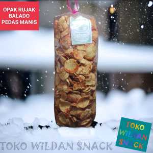 [DI JAMIN REAL PRODUK](OPAK RUJAK BALADO PEDAS MANIS 1 BAL 1KG)cemilan gratis ongkir/jajanan/makanan ringan/harga grosir/sembako