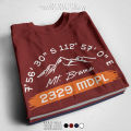 Kaos Distro Terbaru Gunung Bromo coordinate point Design Simple 30s Soft Style Unisex. 