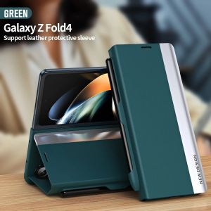 For Samsung Galaxy Z Fold 8 Ultra Wide 7 6 5 4 Magnetic Flap Leather Holster Pen Slot Case With S PEN Sheath Cover For Z Fold82026