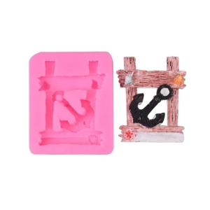 Lighthouse-Cake Border Silicone Mold Anchor-Sailboat Fondant Mold Refrigerator Sticker Decoration Tool Cake Molds DIY