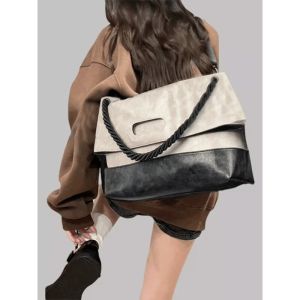 Womens Bag 2026 New trendy fashion wide-strap crossbody bag high-end versatile messenger bag suitable for class and commuting tote bag