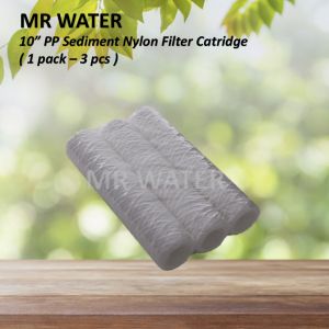 POLYPROPYLENE STRING WOUND NYLON WATER FILTER REPLACEMENT CARTRIDGE (3PCS)