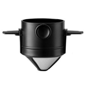 304 Stainless Steel Coffee Dripper Foldable Hanging Ear Filter Reusable Coffee Filter PAZU