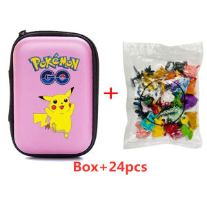 Anime 24Pcs Pokemon Bức Tượng Nhỏ Búp Bê Với hộp cầu chì Trường Hợp 2-4Cm Minifigure Mô Hình Đồ Chơi Cho Trẻ Em Món Quà Sinh Nhật Bộ Sưu Tập