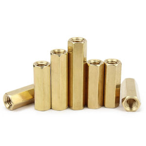 Brass Hexagonal Stud Spacer Hollow Pillars Standoff Spacer M3 M4 Hex Female To Female