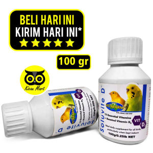 Kicau Mart Vitamin Soluvite D Vetafarm Obat Burung Penambah Kekuatan Tulang Otot Formula Diet Anti Gemuk Menghangatkan Tubuh Atasi Lesu Sayap Kaki Lemah SOLUVITED100