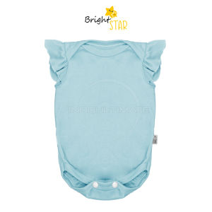 Jumpsuit Bayi BCS-175 Lengan Pendek Ruffle Jumper Bayi BABY STAR / BRIGHT STAR Baju Bayi Perempuan Laki Laki Jumper Bayi Baru Lahir Jumper Jumpsuit Jumsuit Setelan Set Baju Bayi Baby Perempuan Laki Laki