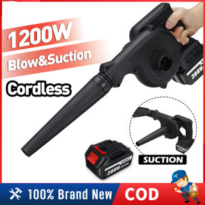 MAKITA Air Blower Vacuum Cleaner 1200W Cordless Blower 2 In 1 Wireless Electric Leaf Blower Vacuum Portable Electric Blower 998VF Rechargeable Lithium Battery Vacuum Cleaner Cleaning Machine PC Home Auto Industry Pet Corner Cleaning Vacuum Cleaner
