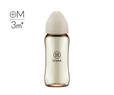 Simba Allonge PPSU Wide Neck Anti Colic Feeding Bottle 360ml 小狮王 辛巴铂金蕴蜜寬口奶瓶 Botol Susu Bayi Simba 360ml