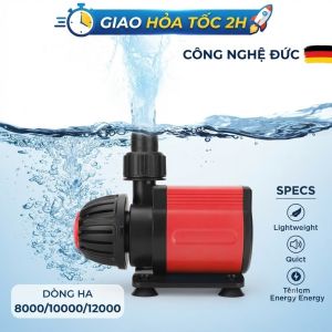 Máy Bơm Hồ Koi Gecai HA 8000-12000L/H - Siêu Êm 9 Cấp Độ Trục Gốm Bền Bỉ