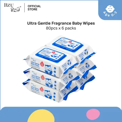 BZU BZU Ultra Gentle Fragrance Free Baby Wet Wipes Bundle Deal (80 pcs) [Exp: Year 2028]