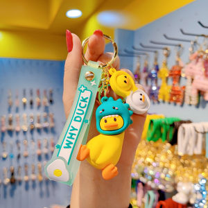 Gantungan Kunci Bebek Keychain Gantungan Tas Boneka Karakter Kartun Animal Bebek Lucu