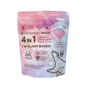 CLOVERSOFT 4 in 1 Laundry Pods | Plant-based | Anti Dust Mite | Indoor Drying | Frontload Topload | Eco-friendly | 25 pod Atlantic Ocean