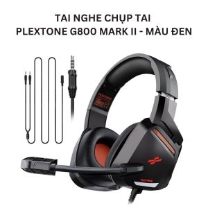 Tai Nghe Chụp Tai Plextone G800 Mark II - Tai Nghe Gaming Có Dây Mic Rời Hỗ Trợ Nhiều Thiết Bị