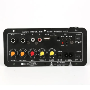 900W Amplifier Karaoke Power Stereo Audio Papan Board Micphone Bluetooth USB Radio TF DIY Subwoofer Bass Audio Karaoke FM Papan Untuk 8-12 Inci Speaker