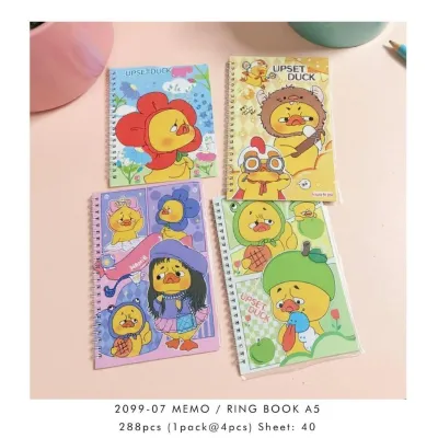 Memo A5 Ring Note Mix Karakter Fancy Motif Random