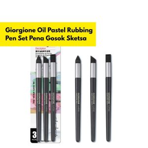 Giorgione Oil Pastel Lukisan BR235 Sketch Sketsa Gosok Pena Pen Cat Rubbing Set Minyat